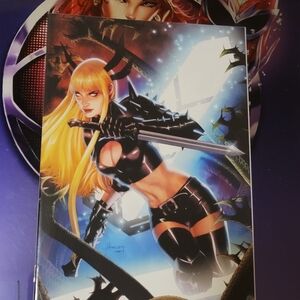 Black and Gold Comic Art Print